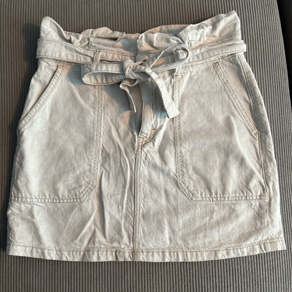 Free People Cream Pencil Skirt